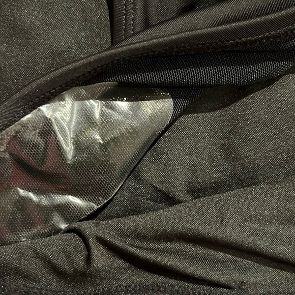 NWT Old Navy Wrap-Front Black Side Tie Swim dress Size Small - Picture 6 of 9